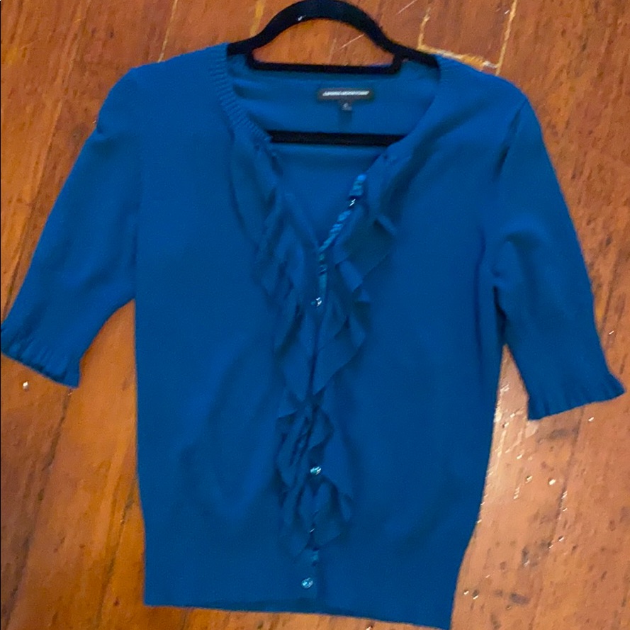 Express Ruffle Cardigan Size Small